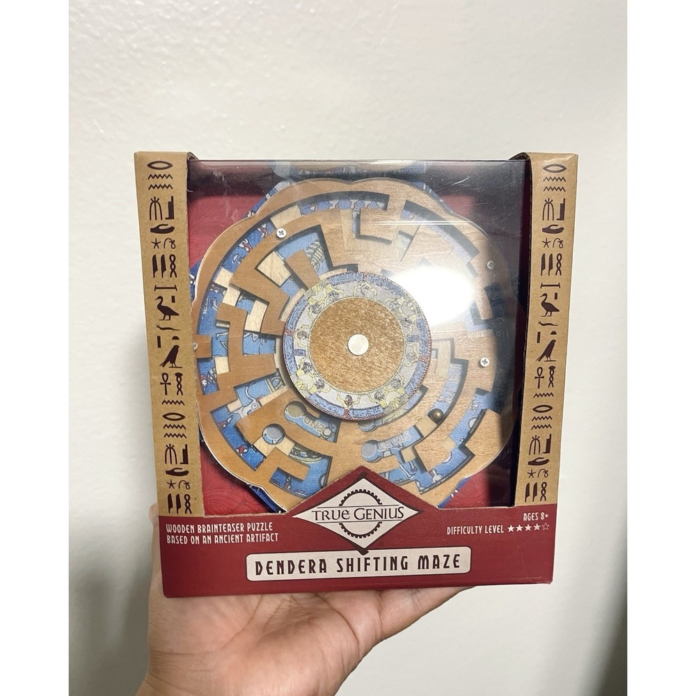 New Dendera Shifting Maze Project Genius Brain Teaser Puzzle Wood Game